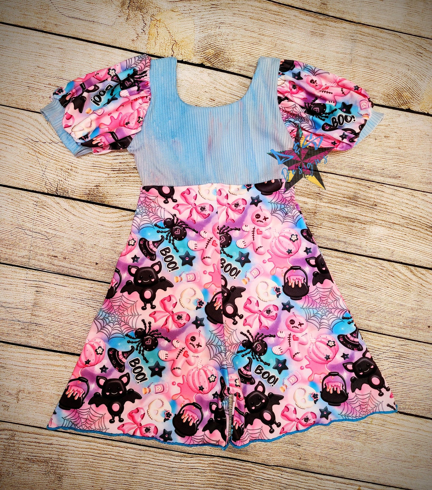 Violet Petal Romper (SS/pants)